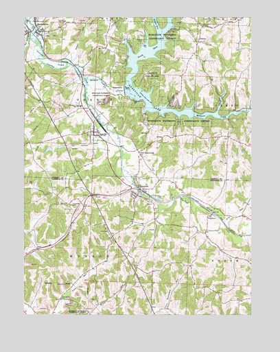 Bowerston, OH USGS Topographic Map