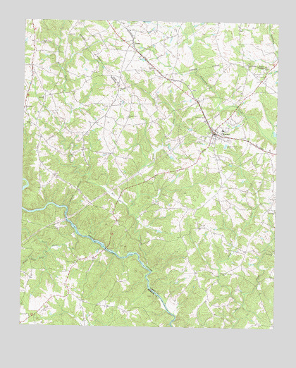 Bowman, GA USGS Topographic Map