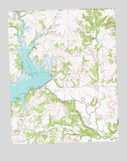 Bowring, OK USGS Topographic Map