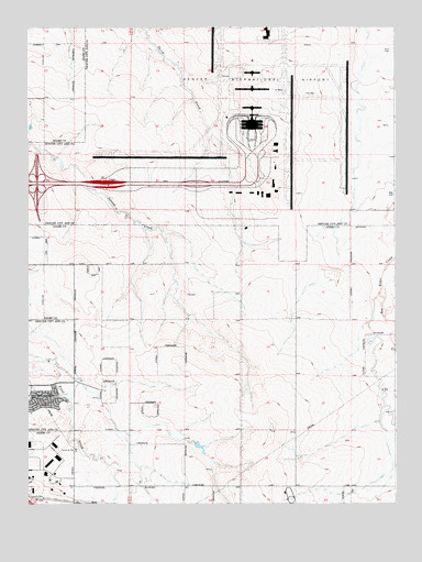 Denver International Airport, CO USGS Topographic Map