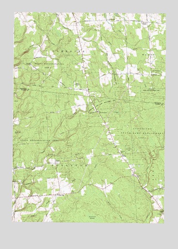 Boylston Center, NY USGS Topographic Map
