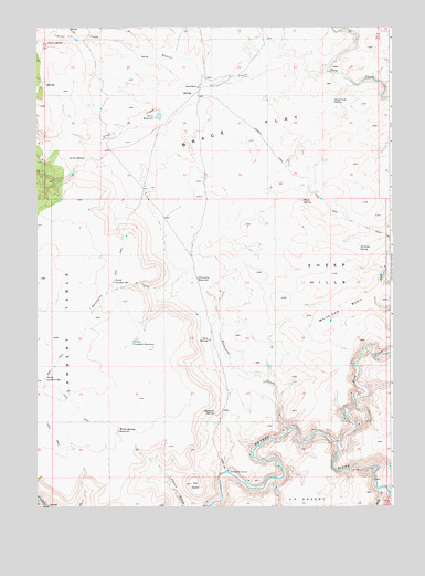 Brace Flat, ID USGS Topographic Map