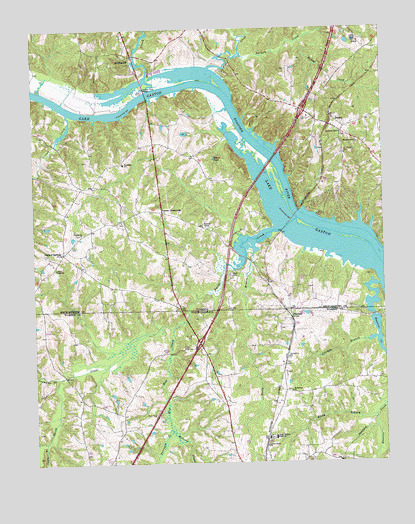 Bracey, VA USGS Topographic Map