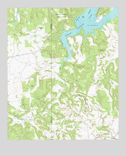 Brad, TX USGS Topographic Map