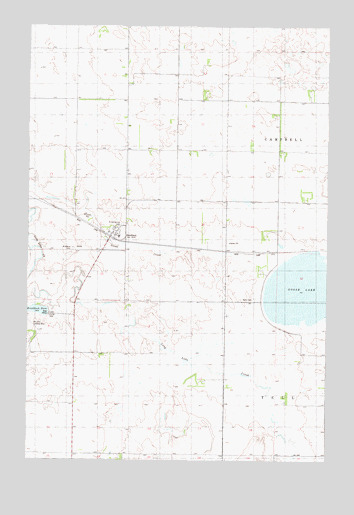 Braddock, ND USGS Topographic Map