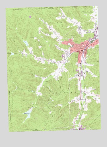 Bradford, PA USGS Topographic Map