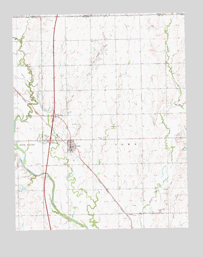Braman, OK USGS Topographic Map