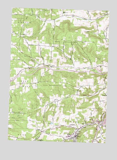 Alfred, NY USGS Topographic Map