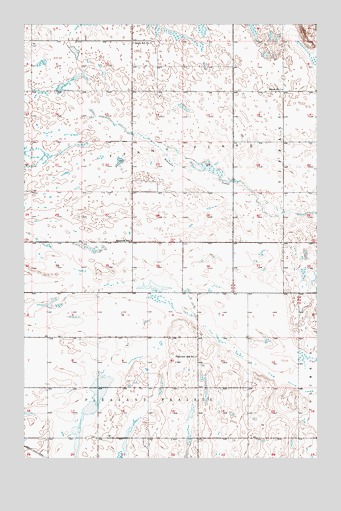Brantford NW, ND USGS Topographic Map