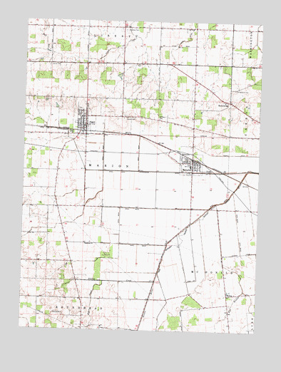 Alger, OH USGS Topographic Map