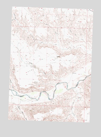 Bridger SE, SD USGS Topographic Map