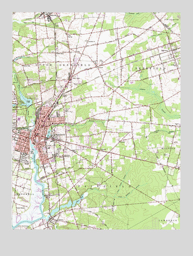 Bridgeton, NJ USGS Topographic Map