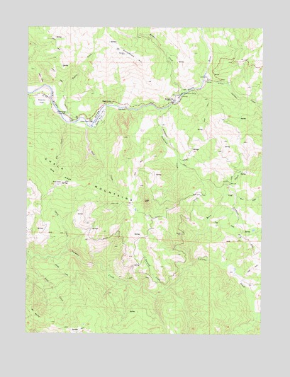 Bridgeville, CA USGS Topographic Map