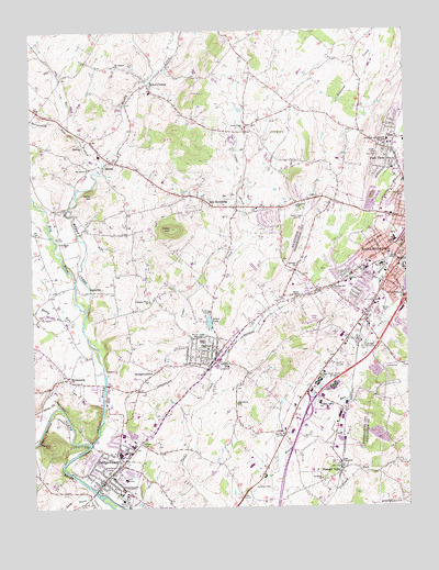 Bridgewater, VA USGS Topographic Map