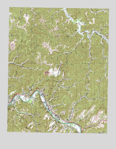 Broad Bottom, KY USGS Topographic Map