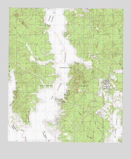 Broaddus, TX USGS Topographic Map