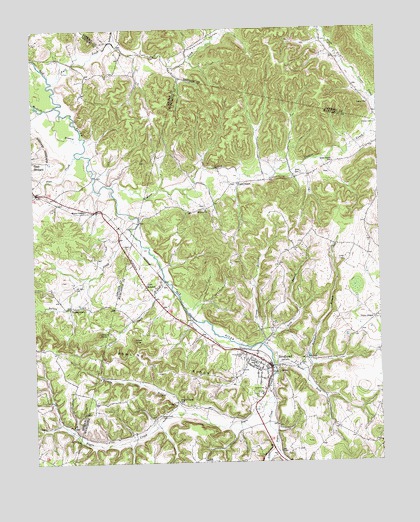 Brodhead, KY USGS Topographic Map