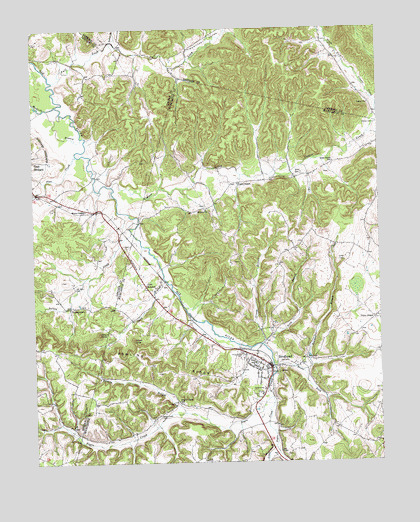 Brodhead, KY USGS Topographic Map