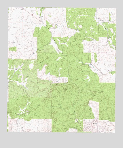 Brokeleg Mountain, TX USGS Topographic Map