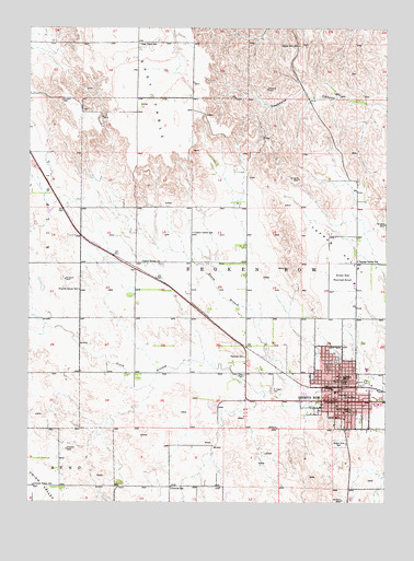 Broken Bow, NE USGS Topographic Map