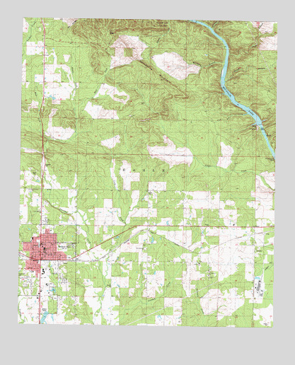Broken Bow, OK USGS Topographic Map