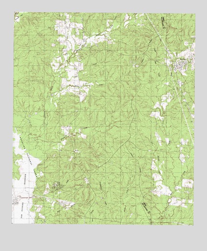 Bronson, TX USGS Topographic Map