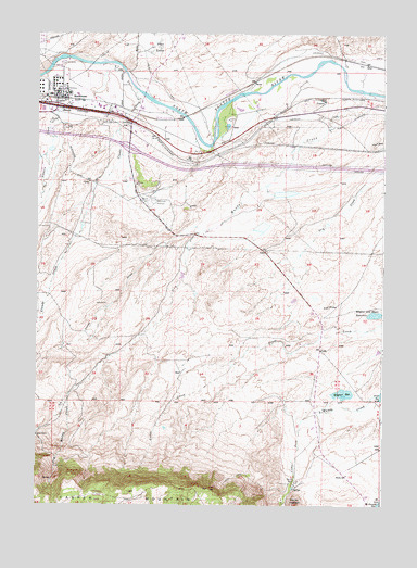 Brookhurst, WY USGS Topographic Map