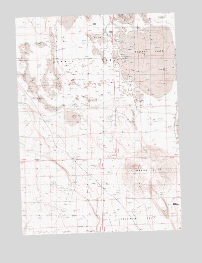 Alkali Lake, OR USGS Topographic Map