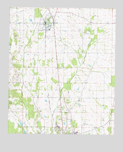 Brooksville, MS USGS Topographic Map