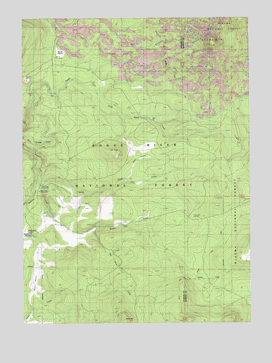 Brown Mountain, OR USGS Topographic Map