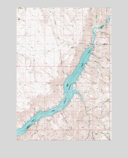 Brownlee Dam, OR USGS Topographic Map