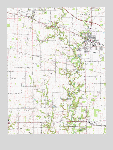 Brownsburg, IN USGS Topographic Map