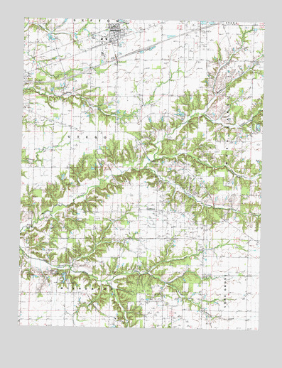Brownstown, IL USGS Topographic Map