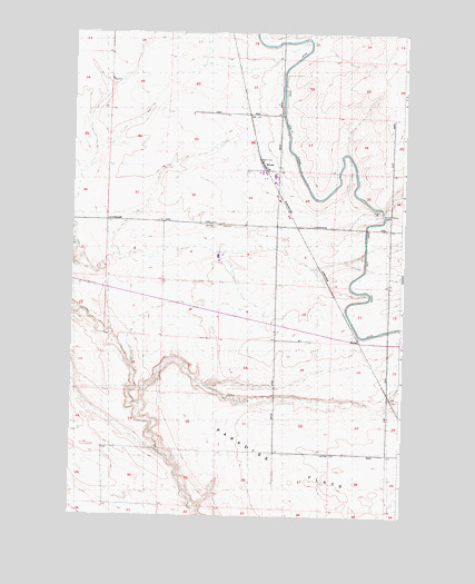 Bruce, WA USGS Topographic Map