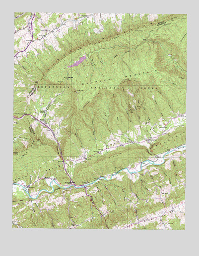 Brumley, VA USGS Topographic Map
