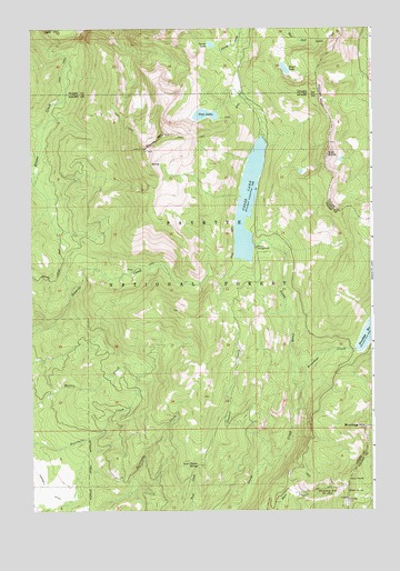 Brundage Mountain, ID USGS Topographic Map