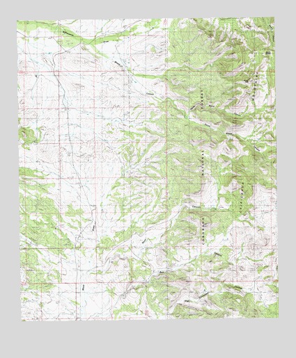 Bruno Peak, AZ USGS Topographic Map