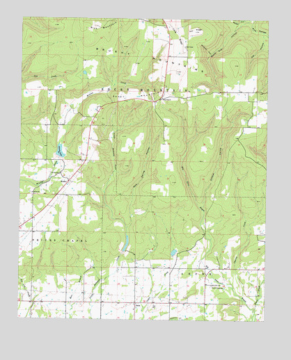 Brushy, OK USGS Topographic Map