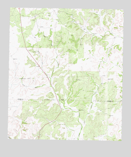 Brushy Draw, TX USGS Topographic Map