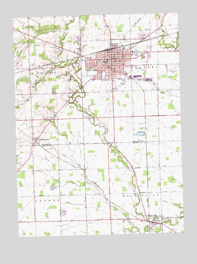 Bryan, OH USGS Topographic Map