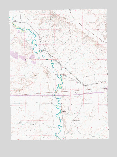 Bryan, WY USGS Topographic Map