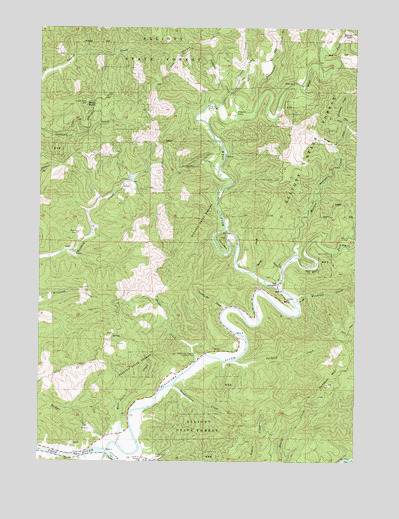 Allegany, OR USGS Topographic Map
