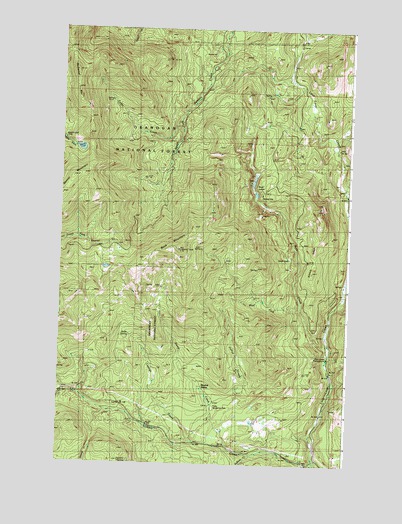 Buck Mountain, WA USGS Topographic Map