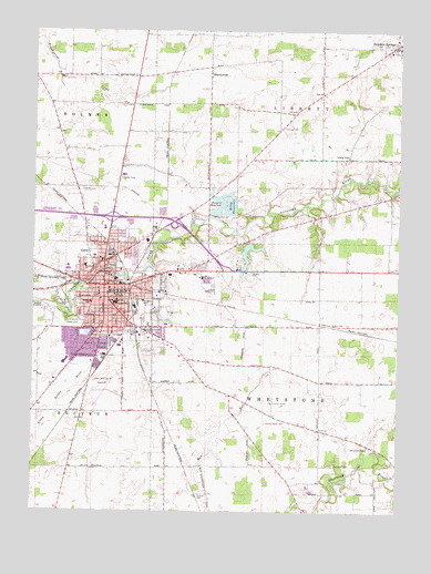Bucyrus, OH USGS Topographic Map