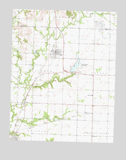 Buffalo, KS USGS Topographic Map
