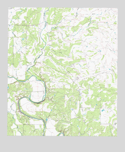 Buffalo Bluff, TX USGS Topographic Map