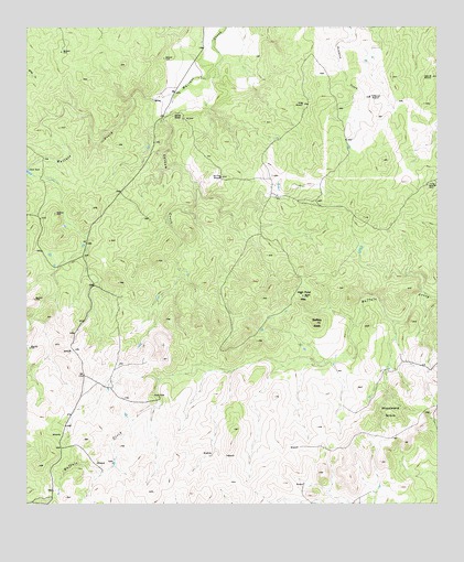 Buffalo Knob, TX USGS Topographic Map