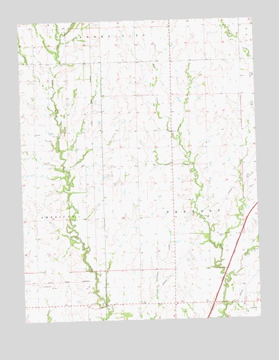 Allen SW, KS USGS Topographic Map