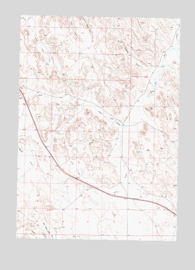 Buffalo SE, WY USGS Topographic Map