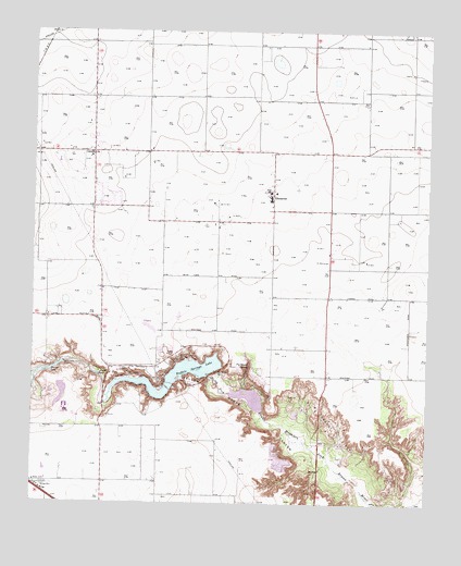 Buffalo Springs Lake, TX USGS Topographic Map